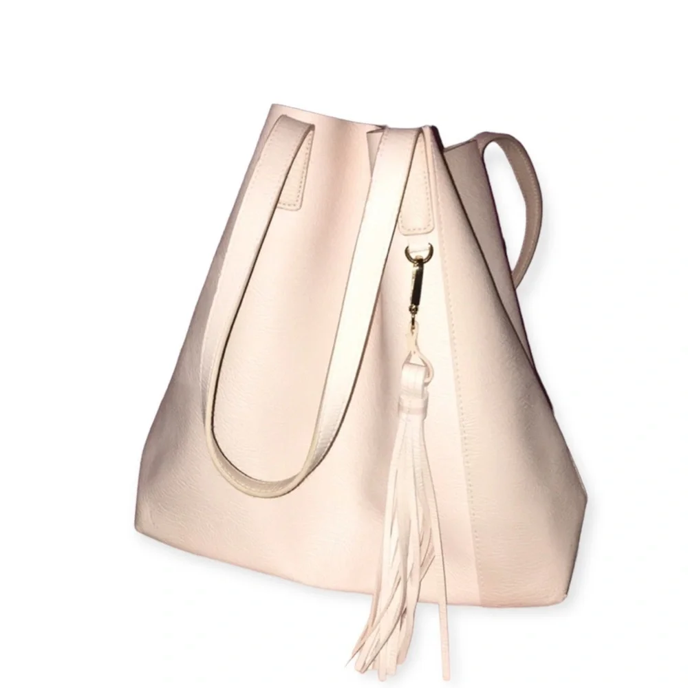ULTA BEAUTY Pink Convertible Tote w/Tassel NWT